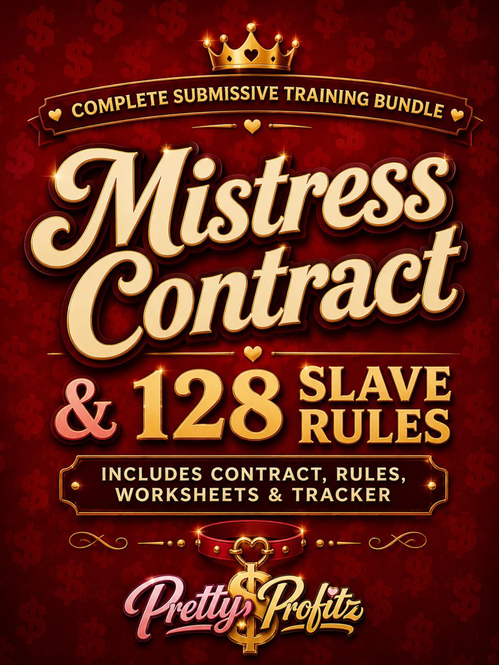 Mistress Contract and 128 Slave Rules training bundle cover art by Pretty Profitz